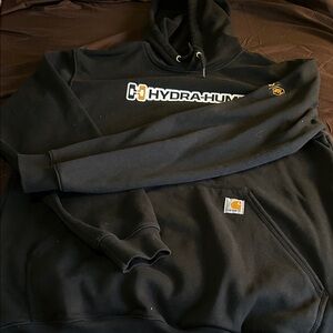 Carhartt hydra-hume loose fit black hoodie